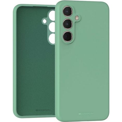 Custodia in silicone verde Mercury per Samsung Galaxy A35.