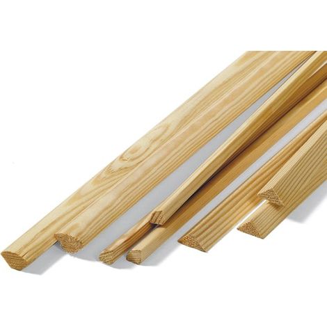 BASTONI QUARTO TONDO PINO NETTO NODI 10 X 10 X 1000 MM