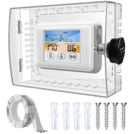 (1 PCS) Convient de 15X12.7cm Thermostat Guard, Boîte de Verrouillage de Thermostat Universelle, Protection de Thermostat Transparente avec Couvercle (1/5)