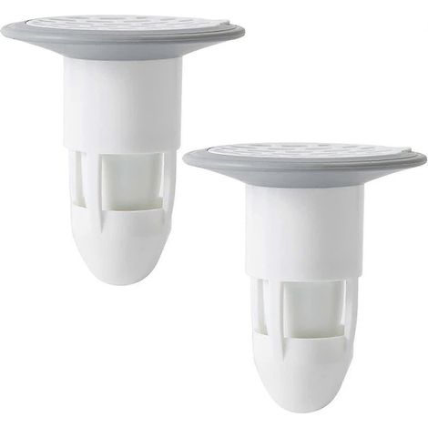 Clapet anti-retour pour siphon de sol de douche, lot de 2, blanc (1/3)