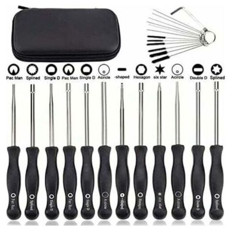 Ensemble de 12 outils de réglage de carburateur et tournevis de réglage pour moteur à 2 temps, pour débroussailleuses, tronçonneuses Poulan, Husqvarna, STHIL, Echo
