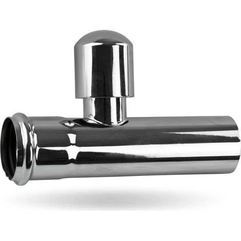 OHA Verlängerungsrohr m.Muffe Nr.2124 u.Rohrbelüfter 125mm chrom (1/4)