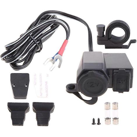 12V USB-Zigarettenanzünder-Anschluss-Integrationssteckdose für Motorrad (1/5)