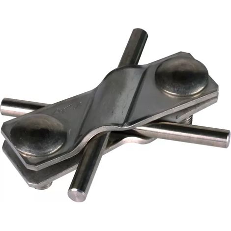 Dehn SV-Klemme NIRO (V4A) f. Fl 30/30mm - Rd 7-10/7-10mm - Rd 7-10/Fl 30mm 308229 (1/2)