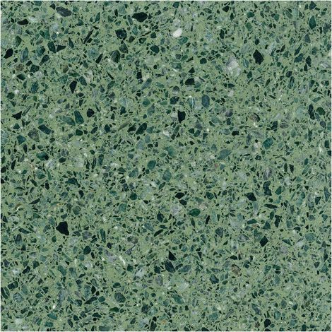 Véritable Carreau Terrazzo fond vert inclusions vert Verde Alpi 60x40 cm boîte de 0.72m2 Satiné - Gioia Materia (1/4)