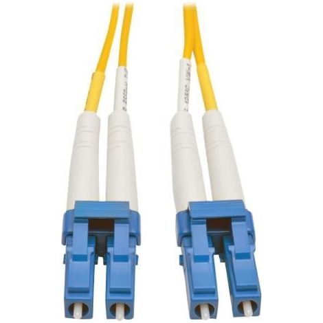 Jarretière fibre optique, Cordon de brassage - Tripp Lite - 5 m - Fibre optique - Jaune - LC-LC - Monomode (1/4)