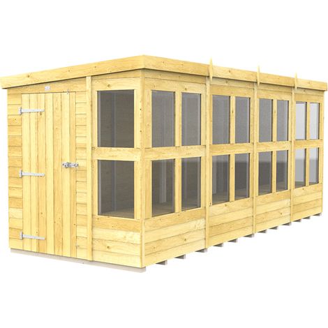 16 x 6  Pent Potting Shed