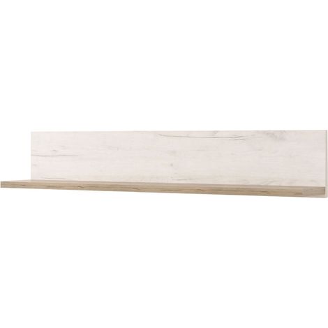 Mensola Picciano, un Ripiano, Portata Ripiani 5, 120x19.5x22h cm Bianco Anticato
