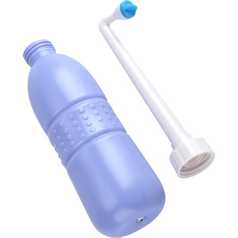 Tragbarer, stromloser Blot mit Griff und 620-ml-Reservoir für die Intimhygiene zu Hause und auf Reisen (1 Stück, 39 cm, Kunststoff) (1/5)