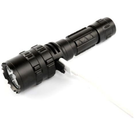BARKBUSTERS Lampe de poche à lumière forte rechargeable par USB en alliage d'aluminium extérieur L2, lumière concentrée et longue durée (1/5)