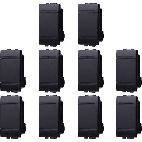gloca Set 10 Pulsanti 1P 16A 220V Compatibili Con Serie Living (1/4)