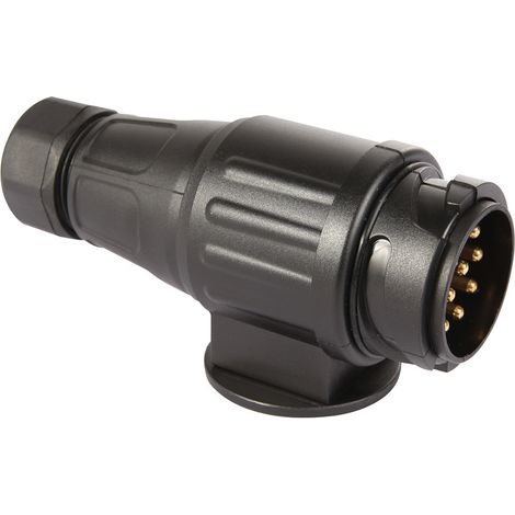 Spina per rimorchio a 13 pin, connettore per presa per rimorchio maschio a 13 pin impermeabile da 12 V, per roulotte, camper, auto, barca