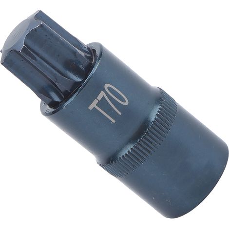 Embout de clé à douille étoile en acier allié S2, clé rapide électrique, quincaillerie bleue 1/2 x 55 x H 70 (1/5)