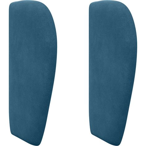 Maison Exclusive - Kopfteil Ohr Blau 40 x 23 x 6 cm Samt