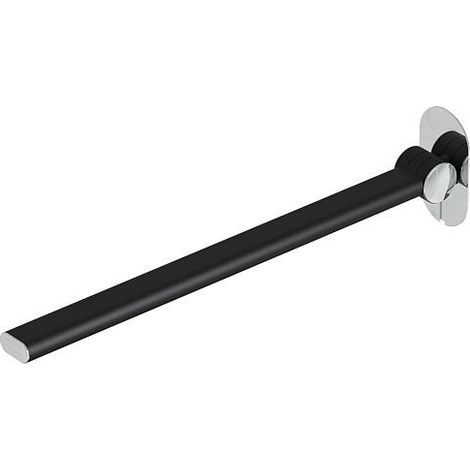 Barre d'appui pliante Elida 2.0 noir mat chromé LxHxP:30x60x6000mm
