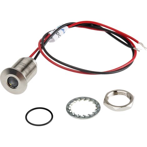 Voyant de panneau à LED LED lumineux Blanc RS PRO, dia. 10mm, 1.8 3.3V c.c., IP67 ( Prix pour 1 )