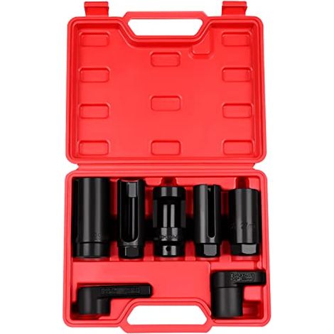 Kit d'outils comprenant 7 douilles pour capteur de pression d'huile, compatible avec la plupart des véhicules modernes.