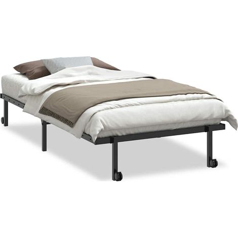 Maison Exclusive - Giroletto senza Materasso Pieghevole Nero 107x203 cm in Acciaio (1/5)
