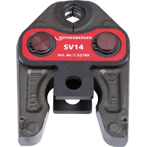 Rothenberger – Mâchoire de sertissage SV14 pour Romax 3000 – Acier haute résilience – Protection contre la corrosion – Traitement Dura Lazr Tec – 15219X (1/2)