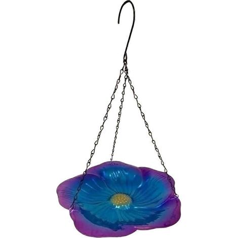 Plateau suspendu en métal pour bain d'oiseaux, décoration extérieure de jardin, bol suspendu --- (1/5)