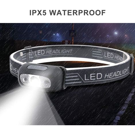 AIDUCHO Usb Rechargeable Lampe Frontale Led Imperméable Léger Mini Lampe Frontale 7 Mode Facile D'utilisation Parfaite Pour Jogging, Randonnée, Camping, Diy (1/5)