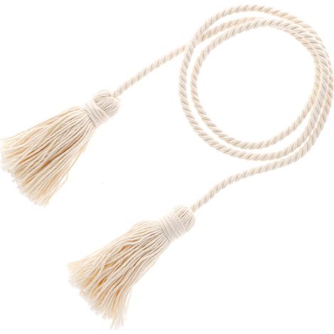 Embrasse à rideaux 80cm Coton naturel - BOULET (1/2)