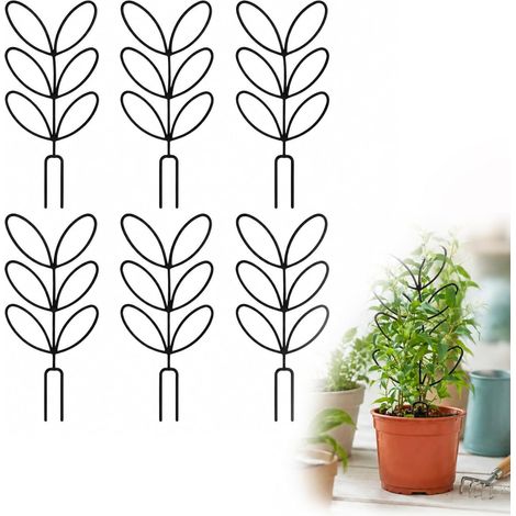 CCYKXASet of 6 Climbing Plant Supports, Indoor Plant Trellises with Elegant Design for Monstera, Philodendron, Hoya and More, Accessories (1/5)