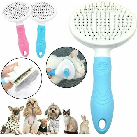 Peignes nettoyants pour chiens et chats, brosse lissante autonettoyante, peigne de massage pour l'épilation, brosse tondeuse automatique-AquaForge