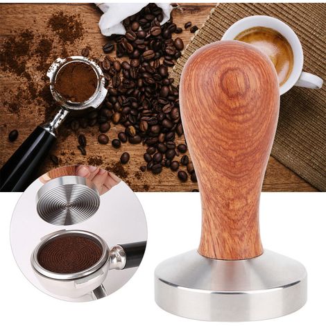 58 mm Kaffeestampfer aus Edelstahl für Zuhause und Büro, inklusive Griff (1/5)