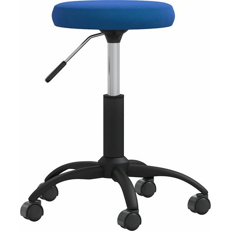 vidaXL Taburete de masajes terciopelo Azul (1/5)