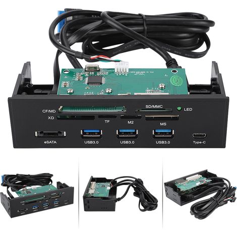 5,25-Zoll-Multifunktions-Kartenleser für die PC-Frontblende (1/5)