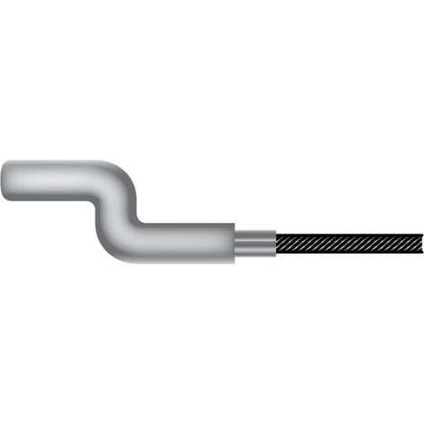Câble souple en "Z" pour motobineuse – Longueur 2500 mm – Diamètre 1.4 mm – Pièce universelle pour tondeuse et motoculteur