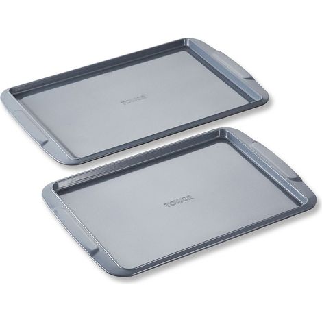 Tower Cerasure T843071 2 Piece Baking Tray Set with Carbon Steel Construction, Graphite (1/5)