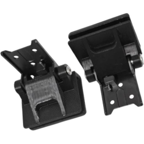 Lot de 2 charnières de couvercle anti-poussière pour plateau tournant, faciles à installer, pièces de rechange compatibles (1/5)