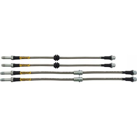 Tubi freno in teflon intrecciato in acciaio per BMW E46 - Set ZPET0100BF (1/5)