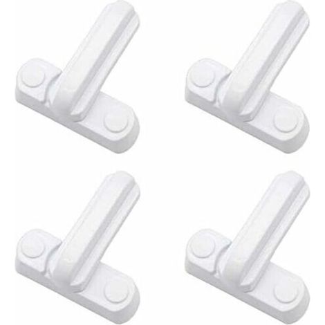 Set of 4 Locks, Latches, and Handle Locks - Additional Home Security - Replacement for House Doors, Cupboards, and Windows (1/5)
