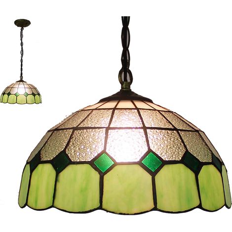 Suspension bois verre campagne 9W style6 (1/4)