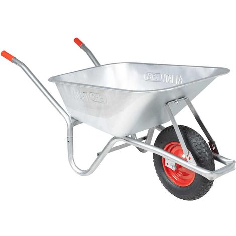 Schubkarre 90 L 150 kg Verzinkter Stahl und Kunststoff