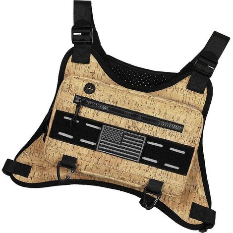 Gilet de course respirant et léger, avec sac de poitrine et système de réglage pour le sport