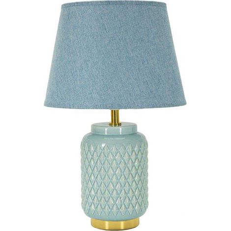 TABLE LAMP SQUARE TURQUOISE CM Ø 28X44 (1/4)