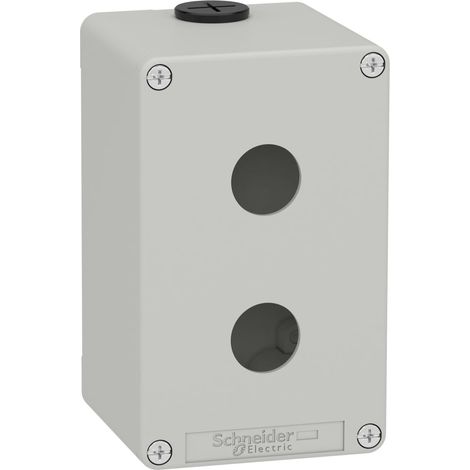 Schneider pulsantiera in metallo grigia 2 for