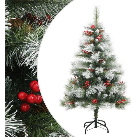 Künstlicher Weihnachtsbaum Klappbar mit Zapfen & Beeren 150 cm