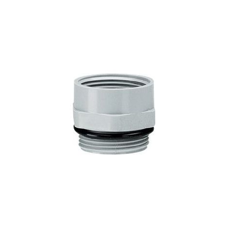 Adaptateur mâle PG16 et femelle ISO20 gris RAL7001 (098088)