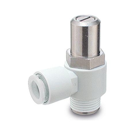 Raccord silencieux et réducteur d'échappement SMC AS2, R 1/4, 10mm ( Prix pour 1 )