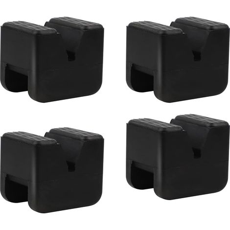 Lot de 4 coussinets en caoutchouc pour cric de voiture, 60×50×44 mm, universels pour voitures/SUV, robustes et pratiques, 1 jeu