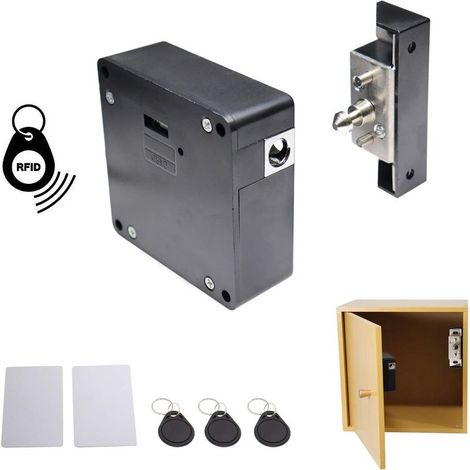 INHHUB Electronic Lock for Wooden Cabinet with 5 IC Cards/Tags - INHHUB (1/4)