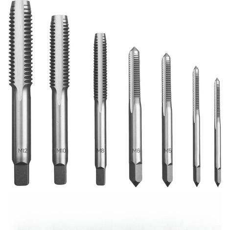 Jeu taraud/filière M6/10 type B HSS goujure droite, pour métal (1/5)