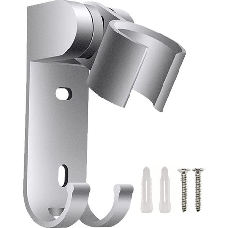 Support de Douchette - Acier Inoxydable 304 - Réglable en Hauteur et Rotation 55° - Convient Pompe à Eau 19 mm - Fixation Murale avec Vis et Colle - 1 Pièce (1/5)
