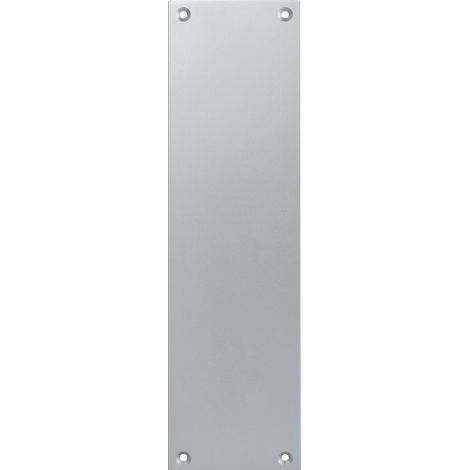 Contraplaca de aluminio plateada Borgn