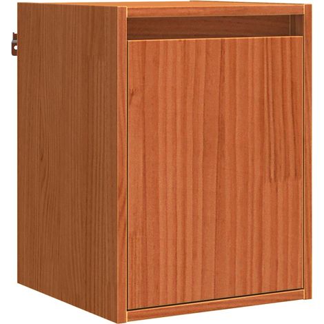 vidaXL  Wall Cabinet  Wax Brown 30 x 30 x 40 cm Solid Pine Wood